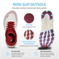 thumbnail image 5 of Fidabo Wide Toe Box Walking Shoes for Women, Zero Drop Arch Sneakers, Breathable Cushioned & Non-Slip, Sports Shoes for Running, Tennis, & Fitness, 5 of 8