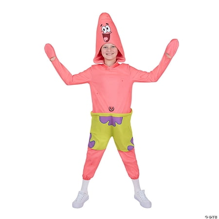 JazwaresSpongeBob SquarePants Boys  Patrick Halloween Costume Bodysuit - Pink 8-10