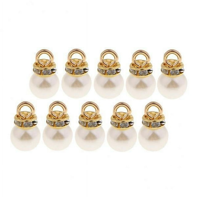 Abbracc 2x10 Pcs Pendentif Imitation Perle pour Fabrication de Bijoux DIY 8mm, Multicolore, 4 Pcs