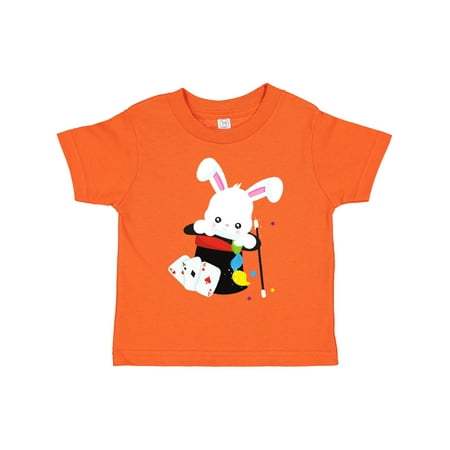 

Inktastic White Bunny Rabbit Magic Trick Magic Wand Hat Gift Toddler Boy or Toddler Girl T-Shirt