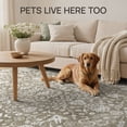 thumbnail image 6 of KUETH 2.5X12 Runner Rug Machine Washable, Kitchen Runner Rug for Floor and Hallway, Non Slip Throw Area Rug with Rubber Backing for Living Room、 Entryway、Bedroom and Dining Room, 6 of 12