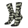 thumbnail image 1 of Fotbe Dollar Calcetas Largas con Estampado para Hombre y Mujer – Calcetas de Compresión Transpirables y Elásticas, Viajar y Uso Diario Talla 5-11, 1 of 6