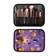 thumbnail image 3 of 3-Piece Travel Toiletry Set with Hanging Bag Cosmetic Pouch & Brush Roll for Travel Gym Camping Halloween-themed Box Opening, 3 of 9