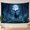 B, variant on XaaKee Tapestry Wall Hanging, Moonlight Antler Grace Enchanted Woods High-Quality Polyester Bedroom Tapestry 60x40Inch