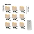 thumbnail image 3 of Nilvkv 9Pc Remote Control Timing Plastic Flashing Candle Light with Clip Led Tea Lamp 2 Buttons Remote Control Flashing Control Off Timing Function Halloween, 3 of 3
