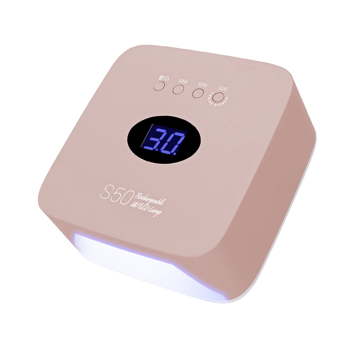 2025 NEW Bestseller! S50 Rechargeable UV/LED Nail Lamp - Portable Fast-Drying Gel Polish Curing Light （Red  Light）