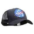 thumbnail image 5 of NASA Logo Patched Big Size Solid Cotton Twill High Profile Mesh Pro Style Cap - Black XL-3XL, 5 of 5