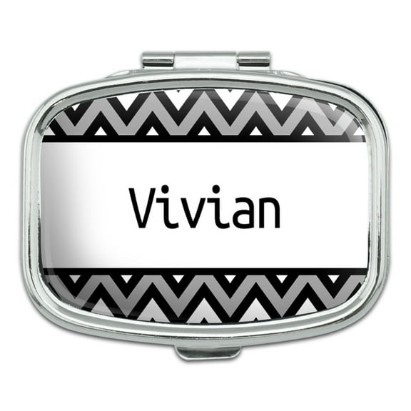 Male Names - Vivian - Rectangle Pill Box