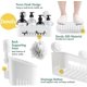 thumbnail image 3 of Reusable No-Drill Shower Shelf Easy Installation Suction Cup Shelf 10KG Load Waterproof Shower Storage for Tiles Shower Wall Bathroom & Kitchen, 3 of 5