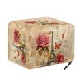 thumbnail image 6 of TSOVTHRID Eiffel Tower Rose Butterfly Print 2 Slice Toaster Cover Waterproof Bread Maker Protective Cover Stain Resistant Kitchen Small Appliance, Home Table Decor Gifts, 6 of 8