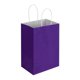 thumbnail image 5 of Bolsas de papel Oikss Purple Kraft con asas de 13,3 x 8,3 x 21 cm, 100 unidades, 5 of 7