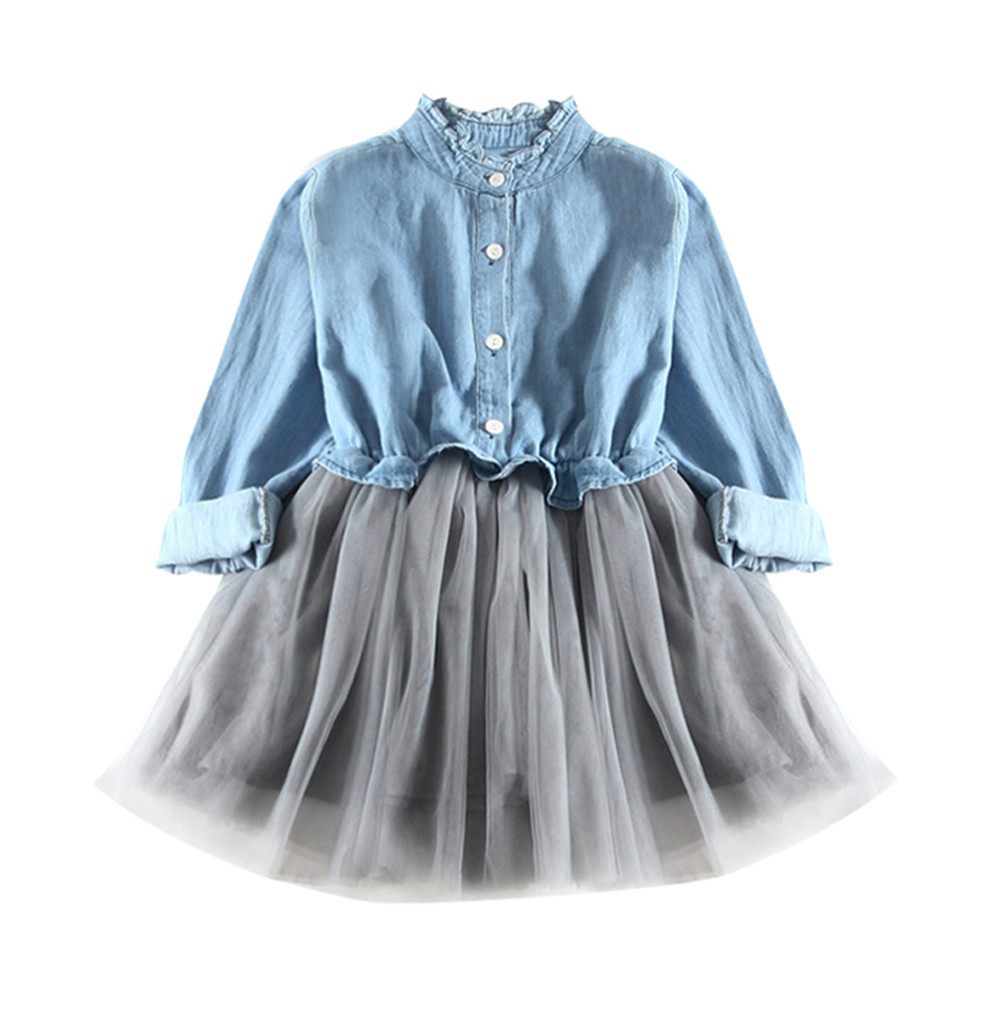 girls denim tutu dress