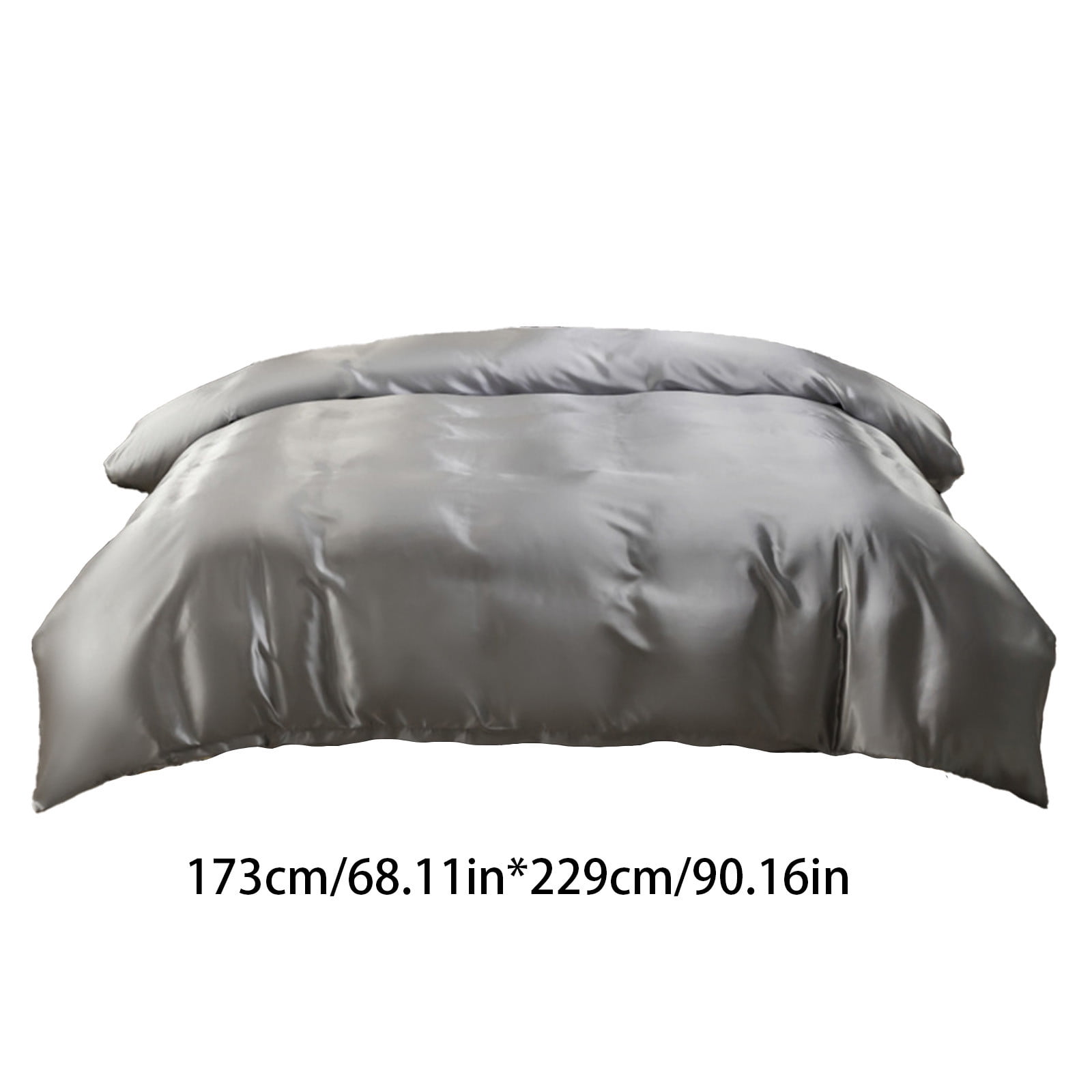 Satin Duvet Cover with Hidden Zipper Closure, King Size Luxury Hotel Style Bedding, Soft Smooth Polyester Fabric, Wrinkle Resistant and Easy Care