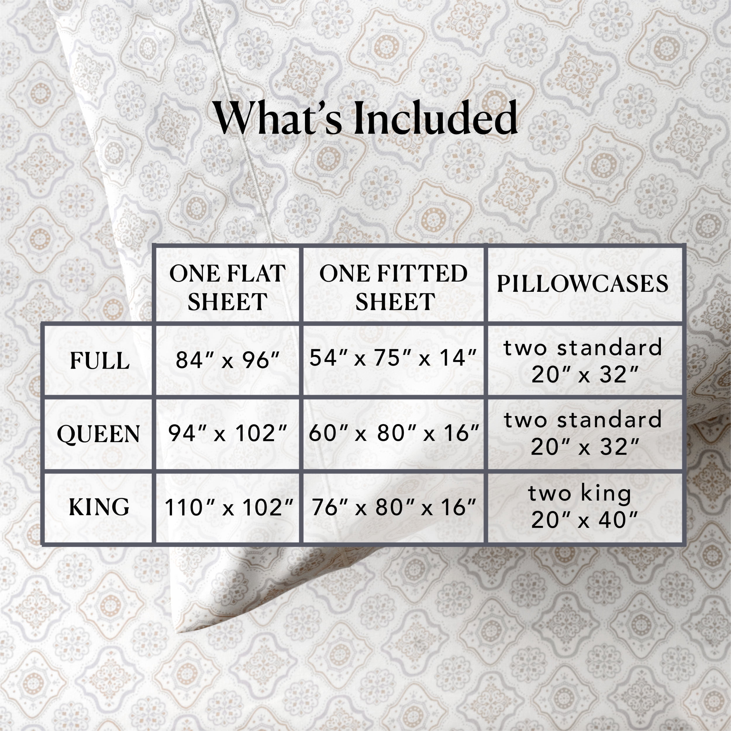 Better Homes & Gardens 400 Thread Count Hygro Cotton Bed Sheet Set, Queen, Medallion Ivory