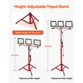 thumbnail image 4 of VEVOR LED Work Light with Stand, 21000 Lumens, Three-Head Portable Camping Light with Individual Switch, Tripod Stand, 10.83 ft Power Cord, IP65 Waterproof, 4 of 9