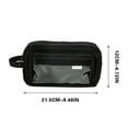 thumbnail image 3 of Meitianfacai Clear Pencil Bag Pen Case Large Capacity Multi-layer Stationery Bag for Students(Black), 3 of 3