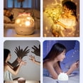 thumbnail image 4 of Proyector de luz nocturna romántica con estrellas, 3 modos, 6 presentaciones de diapositivas, ambiente cálido para dormitorio y oficina, 4 of 8