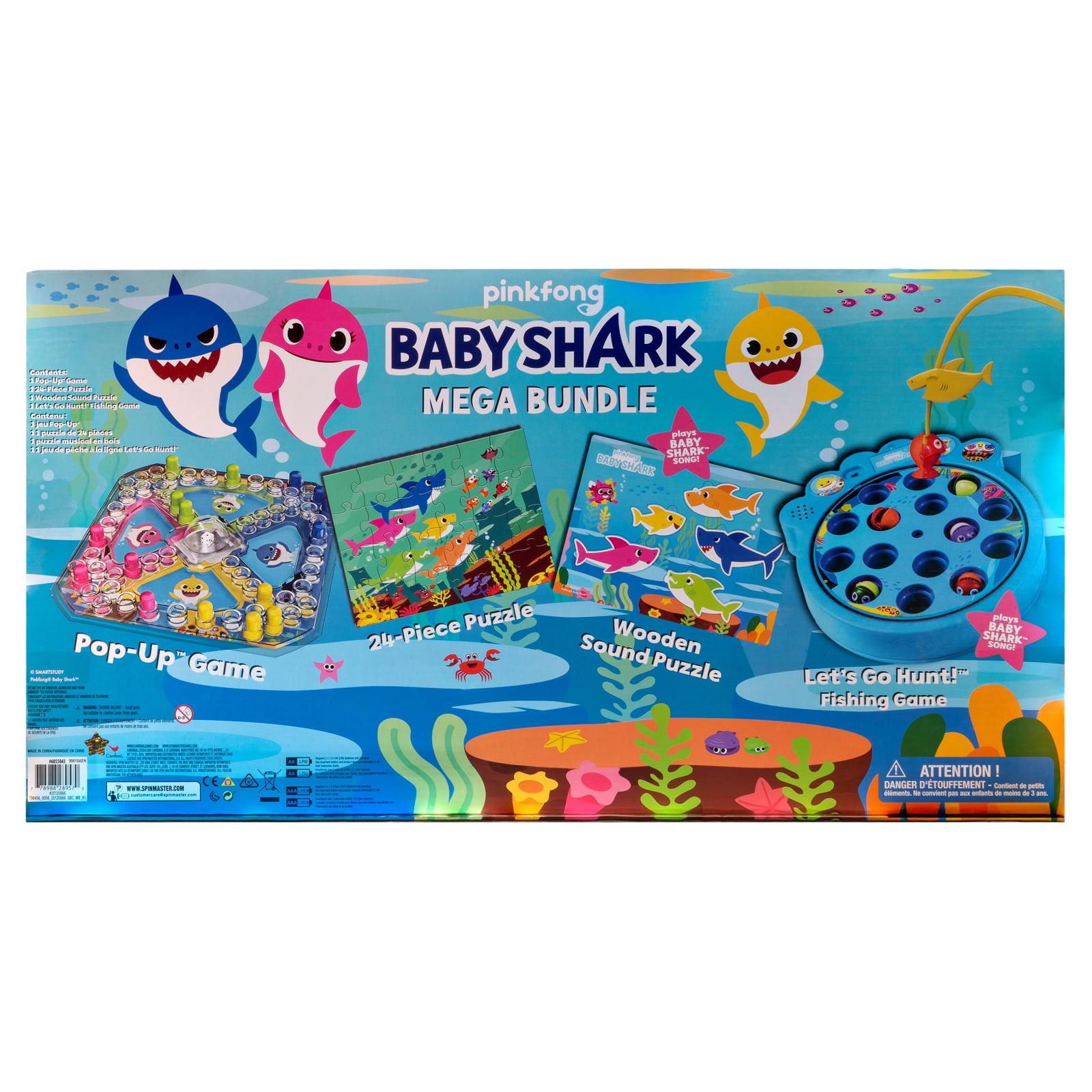 Pinkfong Baby Shark Mega Bundle with Puzzles and Games for Kids 