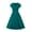 Green, variant on QLEICOM 1950's Dresses for Women Vintage, Medieval Vintage Solid Dress, Zipper High Waist Swing Ball Dress, Halloween Christmas Costumes Dress, Audrey Hepburn Style Party Dresses Blue XL