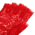 thumbnail image 4 of Guantes con Medios Lazo Guantes para Boda de Tarde Danza Baile de Graduación rojo BLESIY Accesorio nupcial de los guantes del cordón, 4 of 8