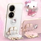 thumbnail image 2 of Funda de teléfono magnética P50 con dibujos animados de gato, MakingUp, soporte de espejo, para Huawei P50, P60, P40, P30 Pro Lite, 5G, Funda trasera chapada zhangmengya LED, 2 of 2