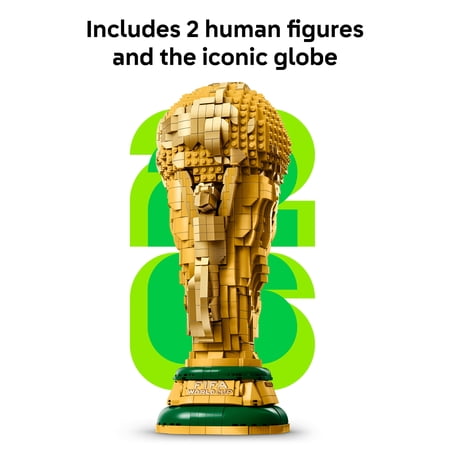 LEGO Editions FIFA World Cup Official Trophy Building Set - Kit for Display in Bedroom, Home Office, Book Shelf - Soccer Fans Collectible - W/World Cup 2026 Minifigure - Gift for Father's Day - 43020 - Image 5