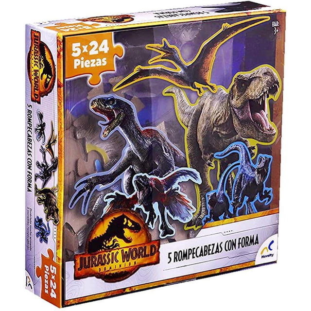 Rompecabezas Con 5 Formas Diferentes Jurassic World - Novelty DINOSAURIOS