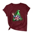 thumbnail image 1 of Babysbule Chemises à Rabais pour Femmes Décontractées T-Shirts en Coton à Imprimé Graphique de la Saint-Patrick Hauts pour Dames Col Rond Manches Courtes Blouse Offres, 1 of 6