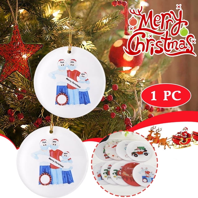Ganfancp 2025 Home Custom Glass Glue Decoración de Navidad Regalo Colgante Liquidación 1 Colgante