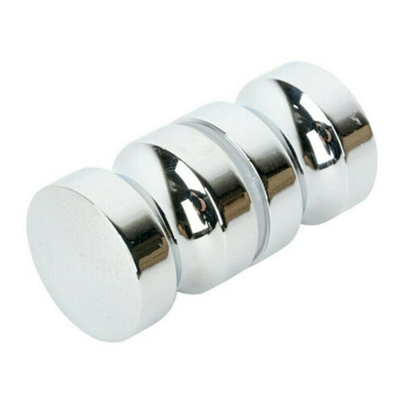 MYG Home Bathroom Shower Door Handle Knob Single Groove Aluminum Alloy Chrome Plated