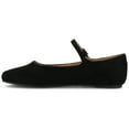thumbnail image 2 of Journee Womens Carrie Wide Width Buckle Square Toe Mary Jane Dress Flats, Widths Available, 2 of 9