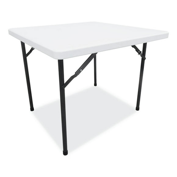 Alera ALEPT36SW 36 in. x 36 in. x 29.25 in. Square Plastic Folding Table - White