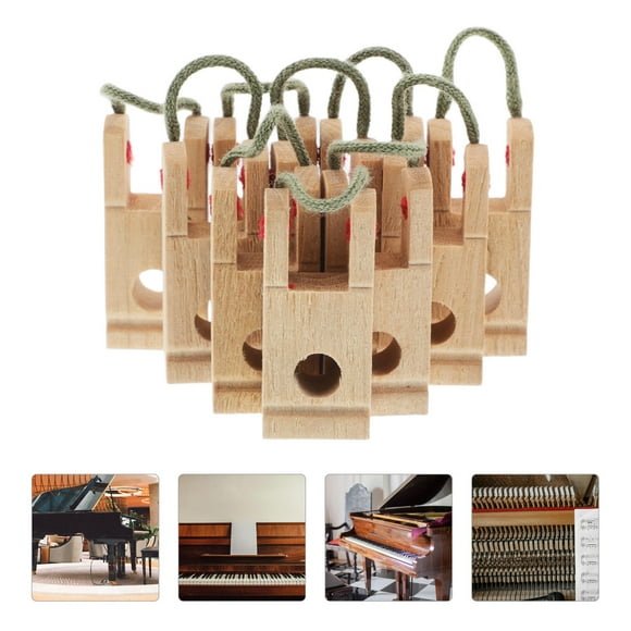 GOOHOCHY Khaki Wooden Trusses 10Set for Piano Components and Musical Instruments Repair