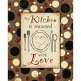 thumbnail image 3 of Stimson, Diane 12x14 Black Modern Framed Museum Art Print Titled - Kitchen Love Brown, 3 of 5