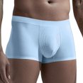 thumbnail image 2 of Bixock Boxers for Men,Men's Underwear Ice Silk Seamless Solid Color Breathable Soft Summer Thin Briefs, 2 of 6