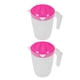 thumbnail image 2 of Juego de hervidor de agua fría de 2 piezas con tapa 1L para refrigerador para agua infundida jugo té helado jarra de plástico para refrigerador dispensador de bebidas para restaurante en casa, 2 of 5