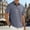 Grey, variant on Adult Polo T Shirts for Men Short Sleeve Button Tees Shirt Basic White Fashion Clothing for Man