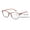 Pink, variant on Women Mosaic Marble Print Clear Progressive Reading Glasses - Zero Power On Top - No Bubble Reader Z121 +2.00