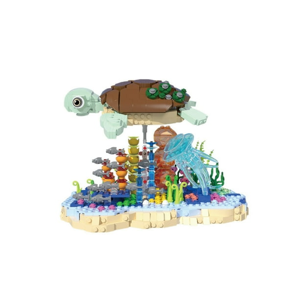 Remocguys Ocean Turtles Building Sets Compatible with Lego Toy Coral Reefs & Sea Creatures for Boys Girls 1091PCS