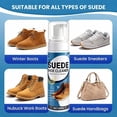 thumbnail image 2 of Suede Shoe Cleaner Kit, 6.76oz Suede & Nubuck Cleaner Spray with Brush and Towel, Color-Safe Foam Cleaner for Sneakers, Boots, Trainers & Leather Shoes, Removes Dirt, Stains, Salt Marks & Water Spots, 2 of 7