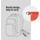 thumbnail image 5 of Water-Resistant Material Zipper Pouch, Mesh Zipper Bags for Storage, Travel, Office (Black, Small), 5 of 5