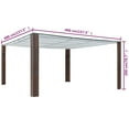 thumbnail image 2 of vidaXL Gazebo Outdoor Canopy Tent Patio Pavilion Shade with Roof Poly Rattan, 2 of 3