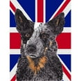 thumbnail image 1 of Australian Cattle Dog With English Union Jack British Flag Flag Canvas House Size, 1 of 1
