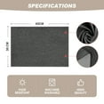thumbnail image 4 of Sm:)e Grey Placemats 12 x 18 Inch Set of 4, Seasonal Washable Kitchen Dining Table Decoration for Home Party, 4 of 7