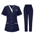 thumbnail image 4 of Scrubs Medical Uniform Women Scrubs Set Medical Scrubs Top and Pants Women Set Comfortable With Pockets Work Clothing Set, 4 of 4