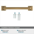 thumbnail image 4 of Amerock Ville 5-1/16 inch (128mm) Center-to-Center Champagne Bronze Cabinet Pull, 10 Pack, 4 of 4