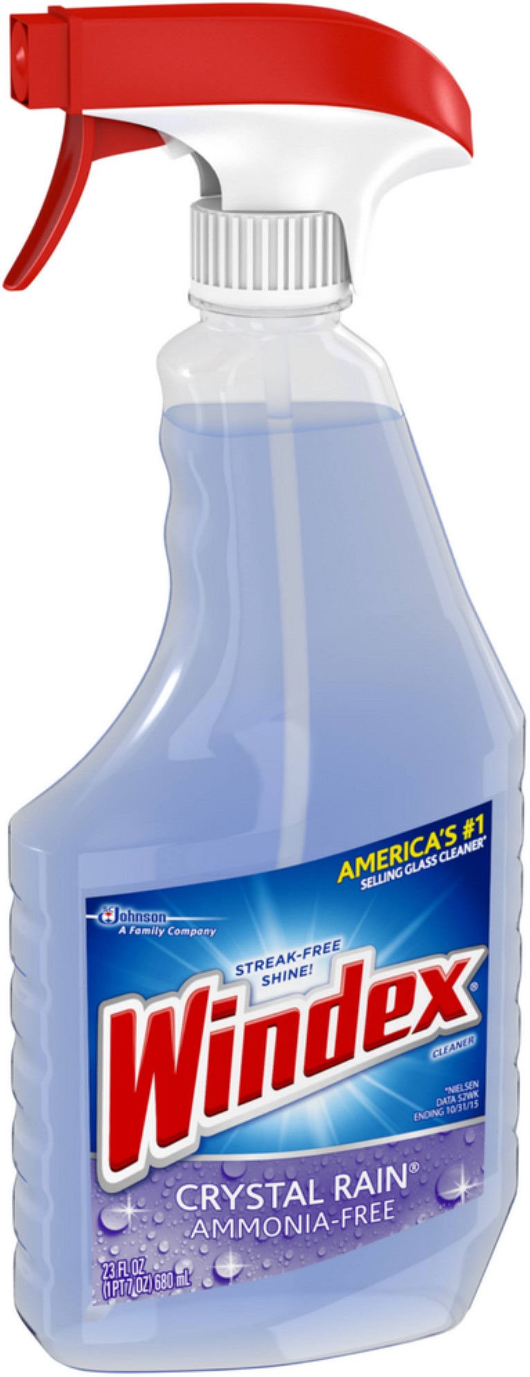 4 Pack Windex Glass Cleaner Spray, Crystal Rain 23 oz