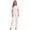 Coquette Rose Wine, variant on Ekouaer Womens Satin Silky Pajama Set Short Sleeve Shirt with Long Pajama Pant Set Soft PJ Loungewear
