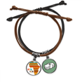 thumbnail image 1 of Mapa de caracteres de África fantasia rayas Pulsera Cuerda Mano Cadena Cuero Dinero Pulsera Unbranded M, 1 of 2