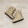 thumbnail image 6 of Girls Winter Boots Kids Snow Shoes Faux Suede Upper Fleece Lined Mid Calf Boot Pull-On Non Slip Outsole for Cold Outdoor Daily Wear, 6 of 9